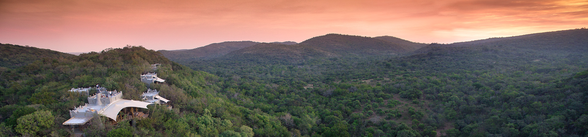 South Africa, Phinda Rock Lodge Aerial photo
